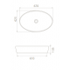 Επικαθήμενος Νιπτήρας Πορσελάνης 67x42cm Cerastyle One 076200 Λευκό Επικαθήμενος Νιπτήρας Πορσελάνης 67x42cm Cerastyle One 076200 Λευκό